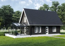Aluminium Sadeltag Uisoleret