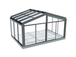 Aluminium Sadeltag Uisoleret