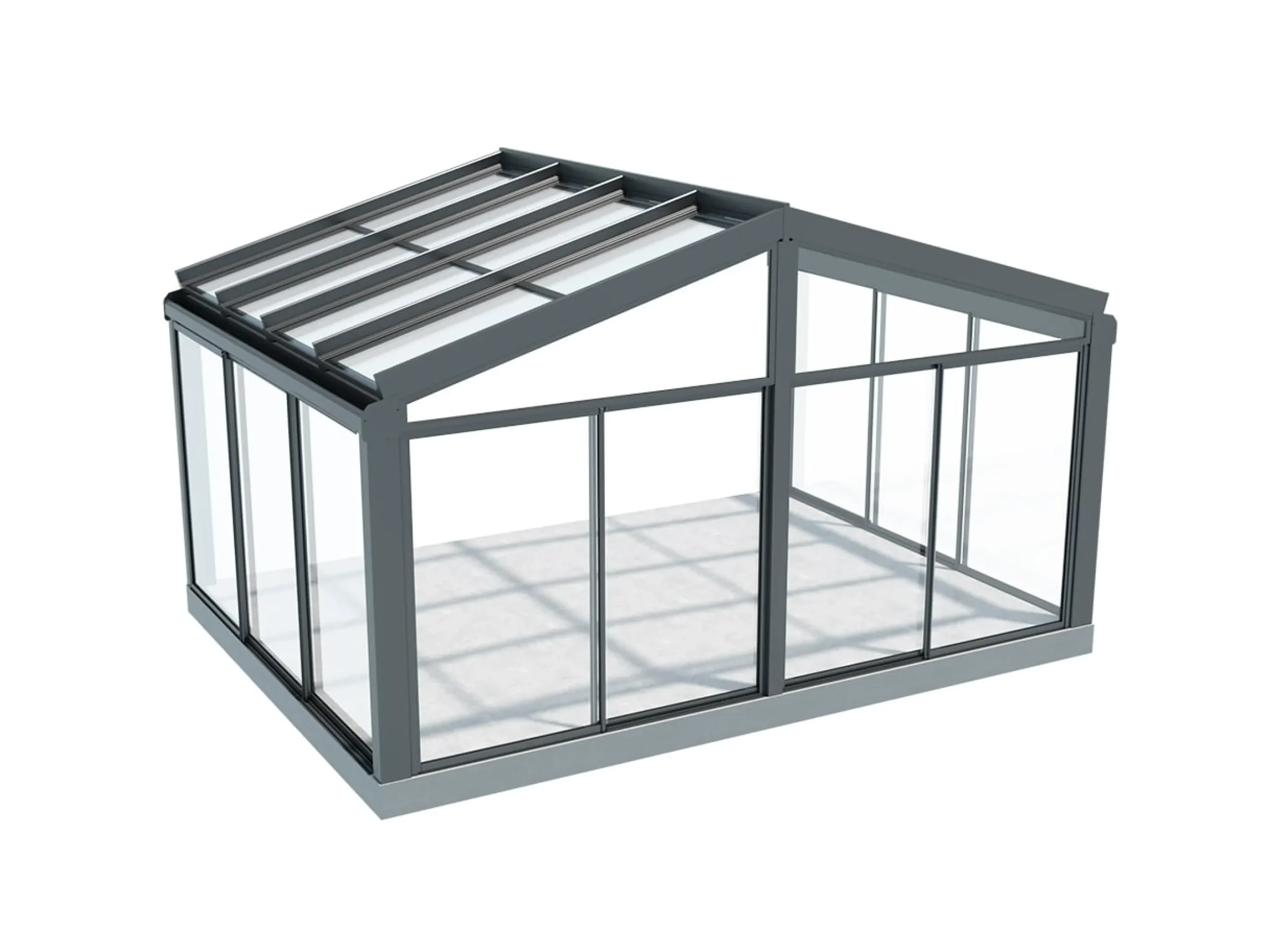 Aluminium Sadeltag Uisoleret