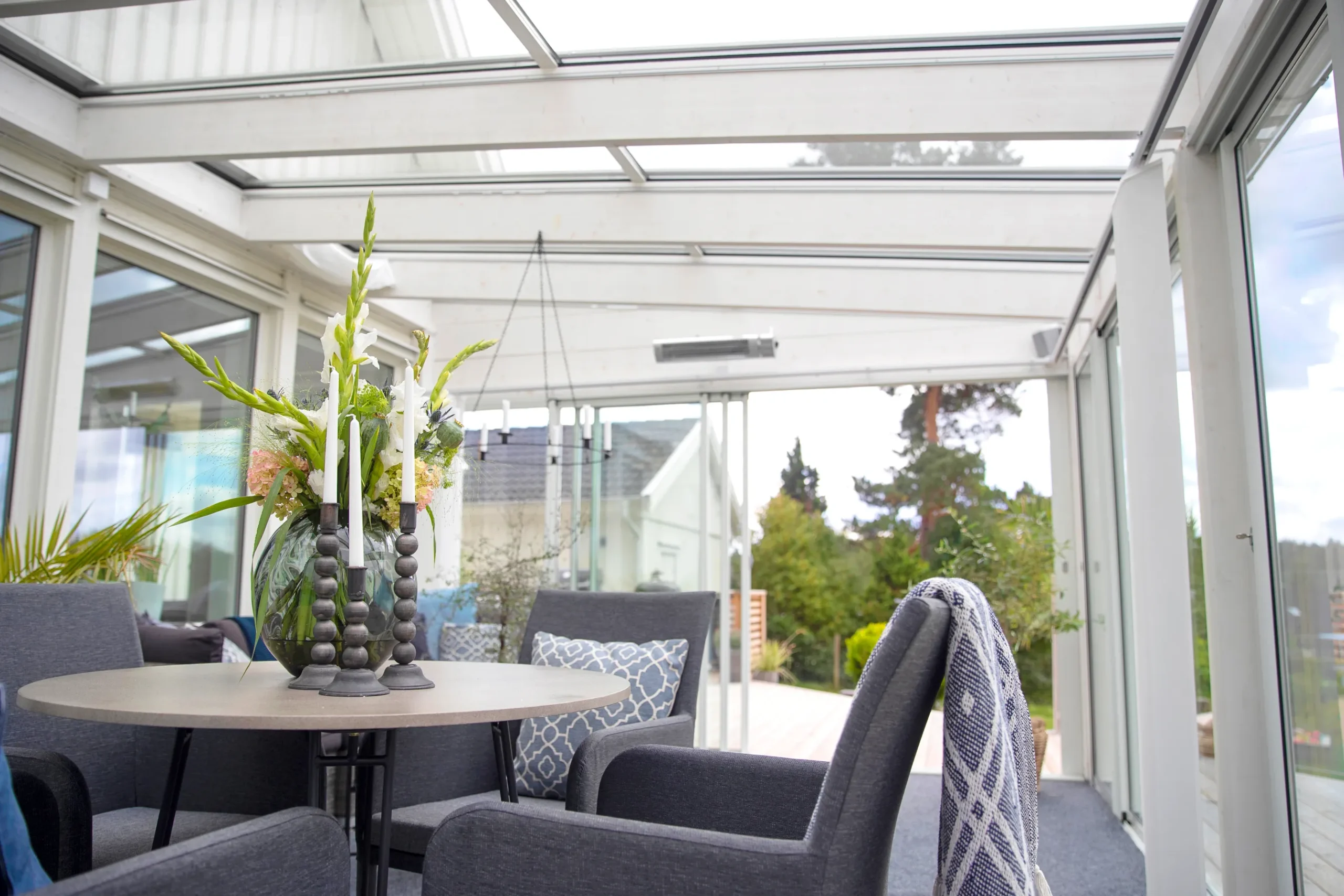Glastag med termoglas