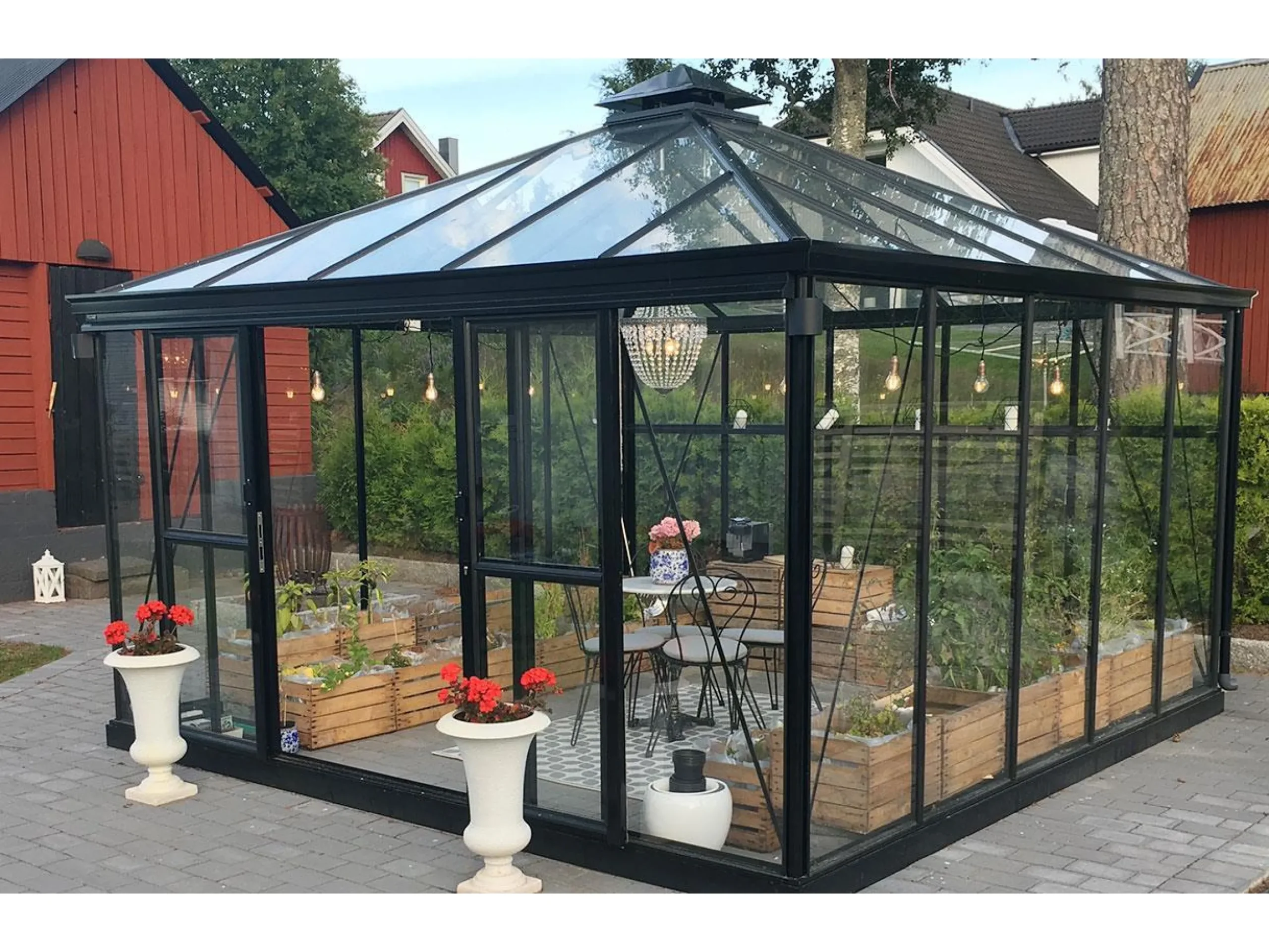 Pyrola 4 / 5 firkantet drivhuse