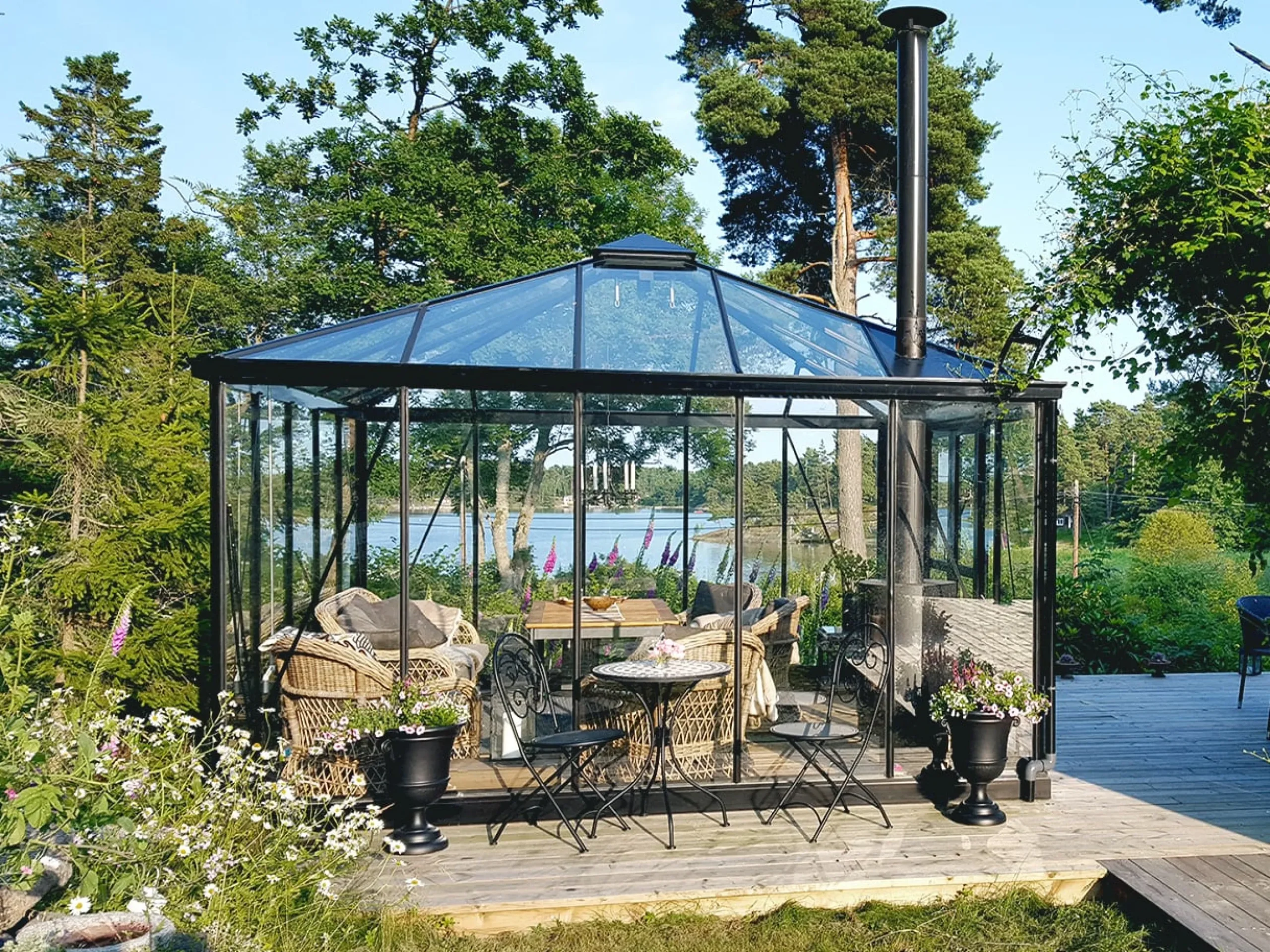 Pyrola 4 / 5 firkantet drivhuse