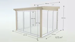 Udestue Halvtag Basic Glas