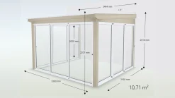 Udestue Halvtag Basic Glas