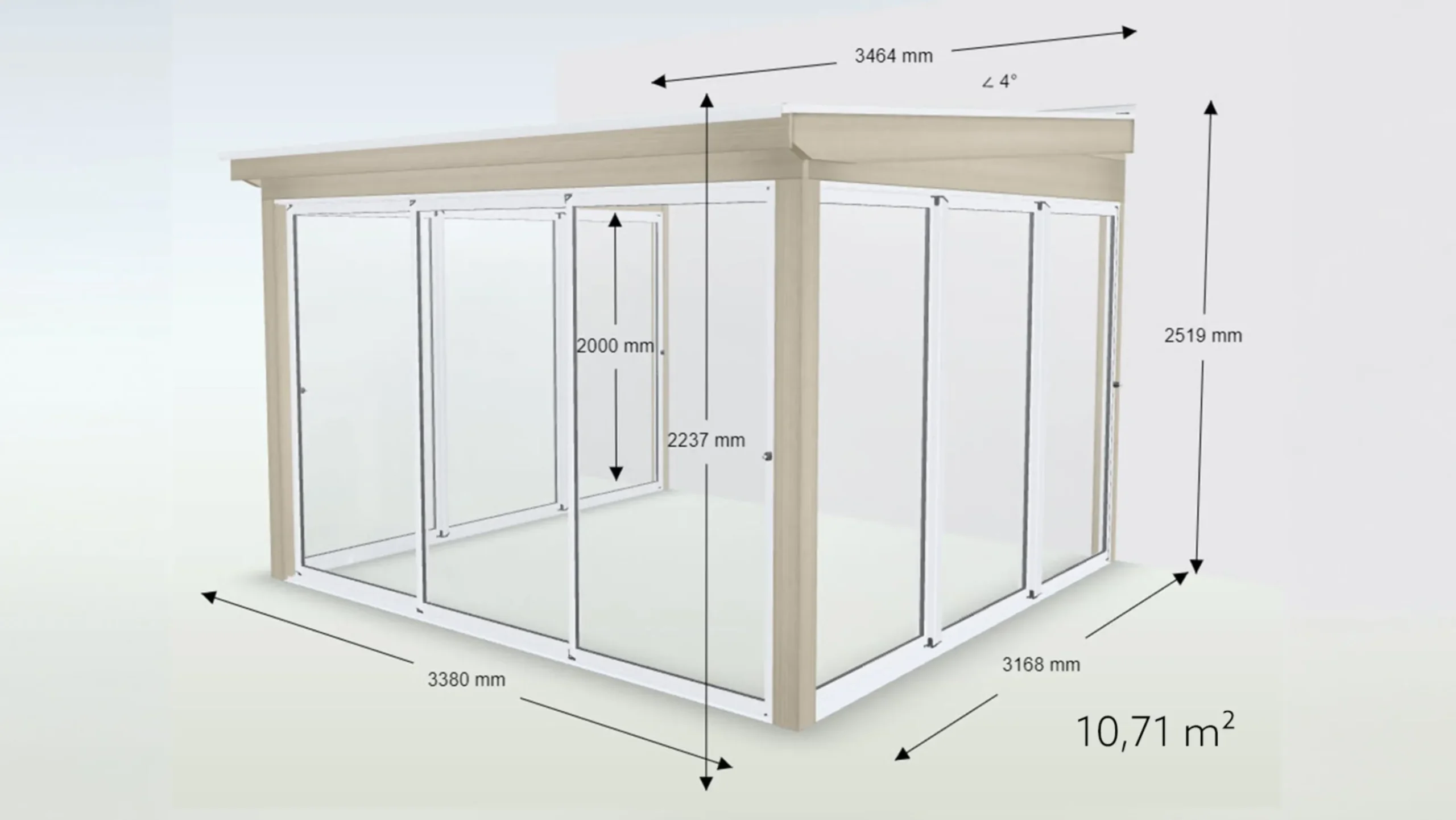 Udestue Halvtag Basic Glas
