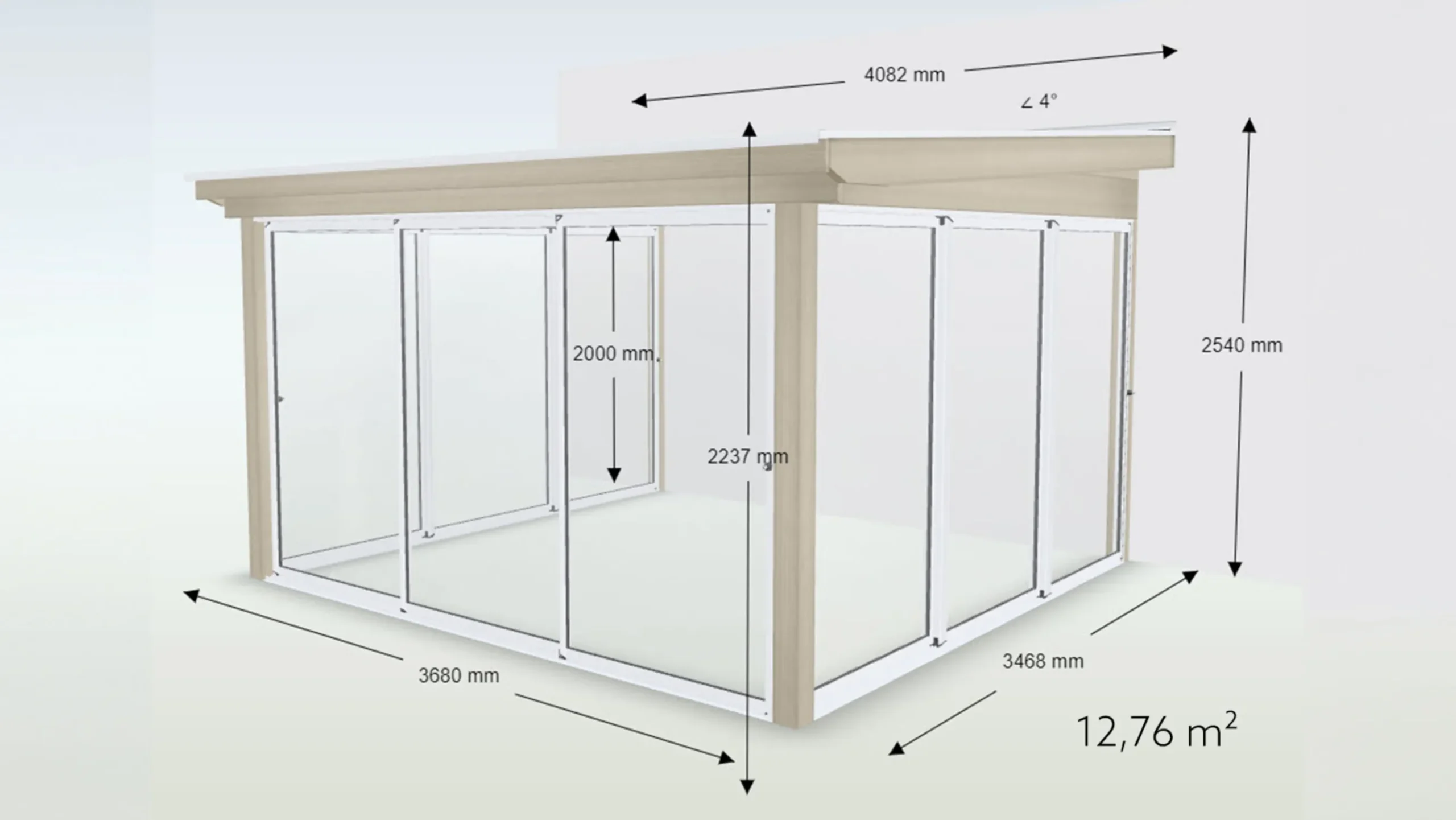 Udestue Halvtag Basic Glas