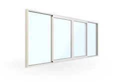 WG 100 Slimline 4-delt Facadeparti