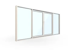 WG 100 Slimline 4-delt Facadeparti