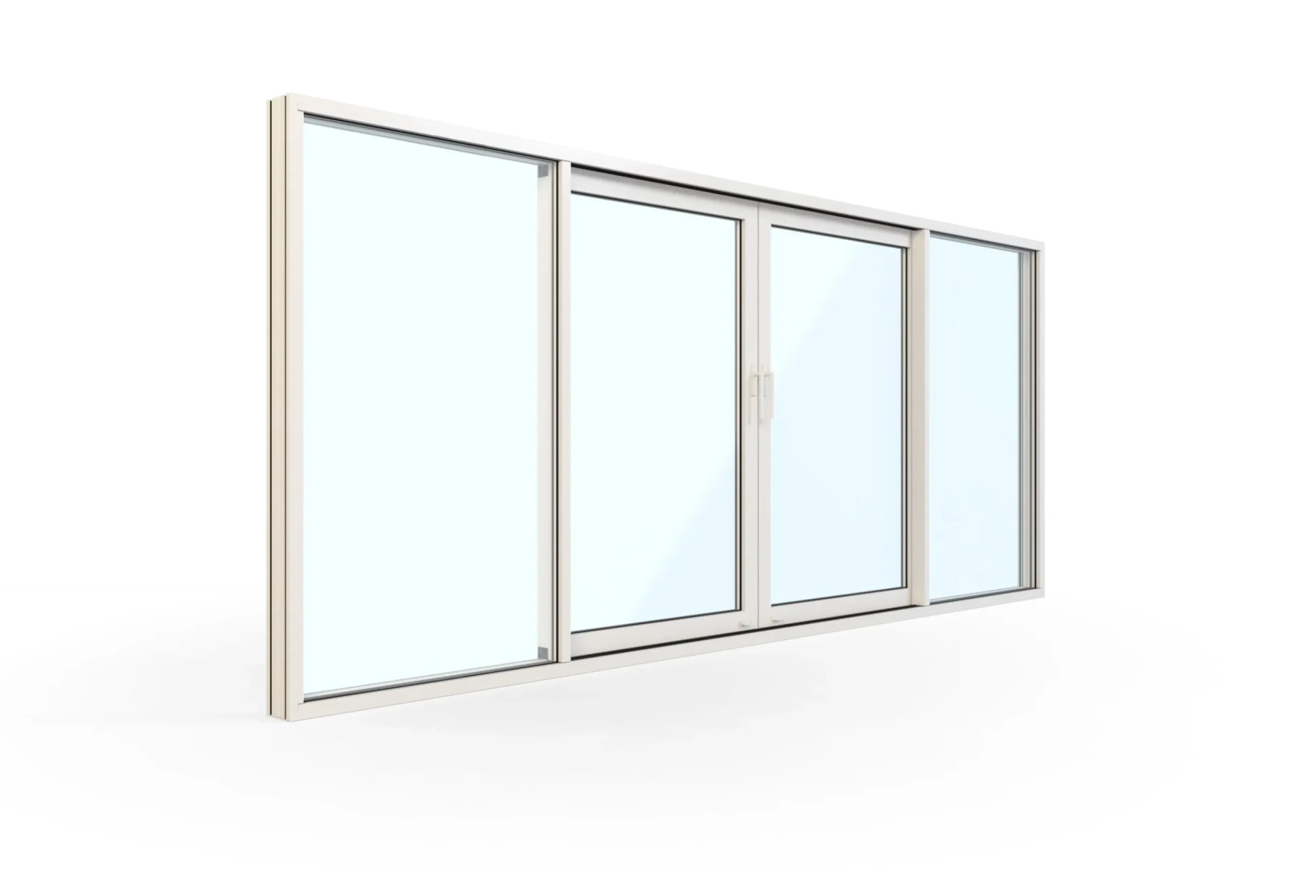 WG 100 Slimline 4-delt Facadeparti